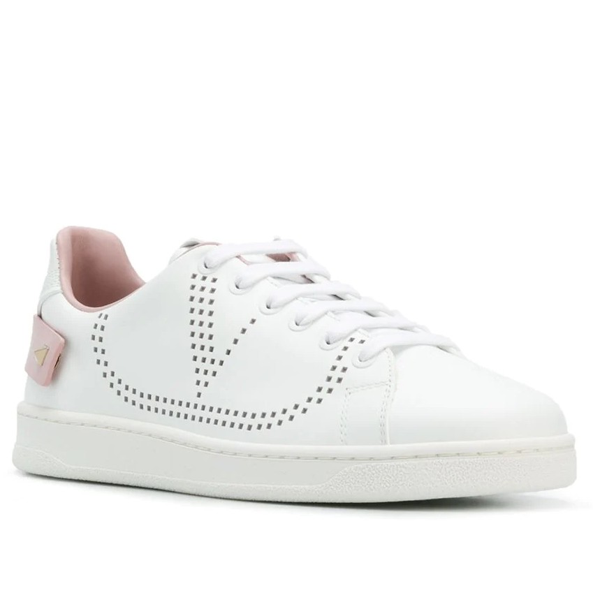 Replica Valentino Women’s Backnet Sneakers With Pink Heel 104