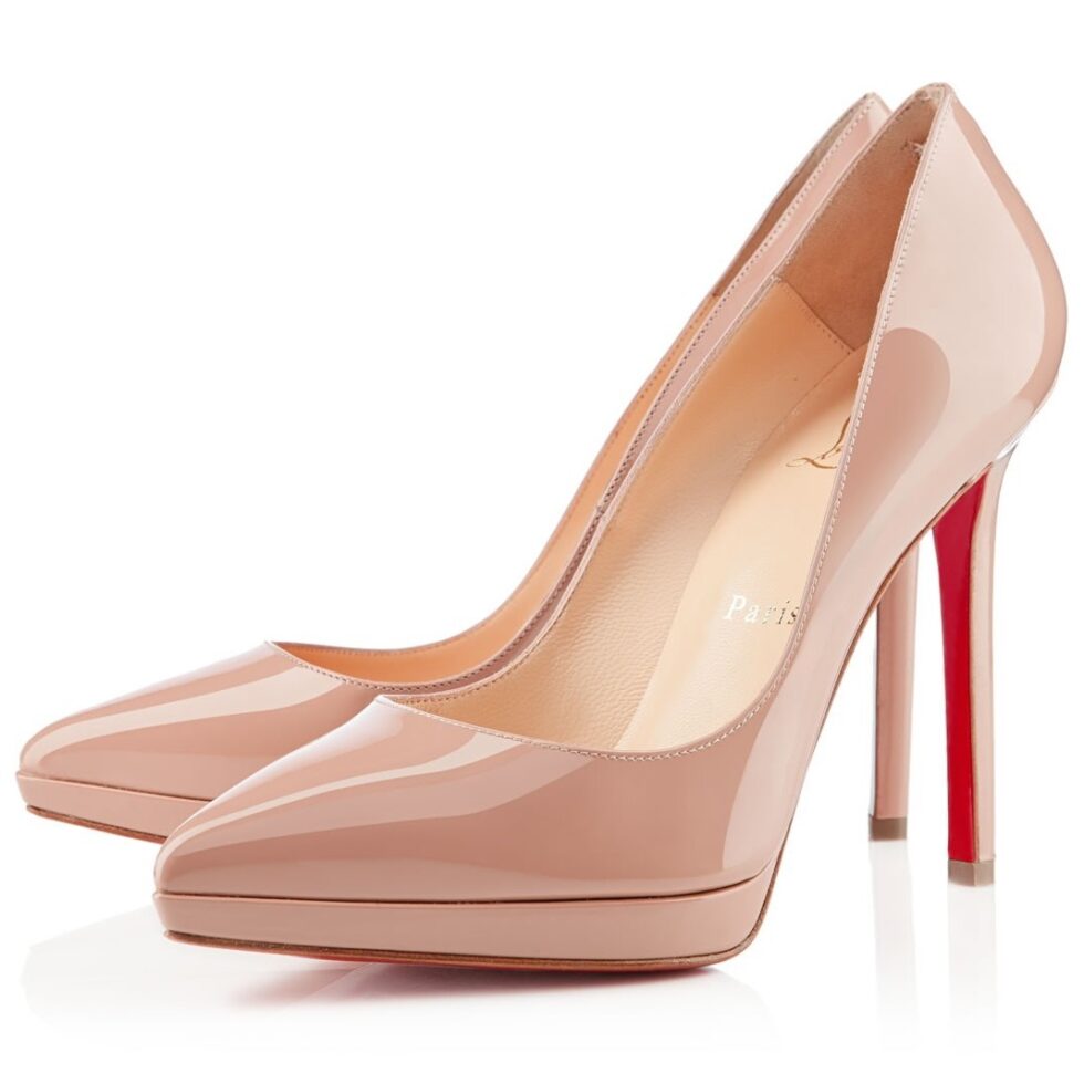 Replica Christian Louboutin Nude Patent Pigalle Plato 100mm Pumps 104