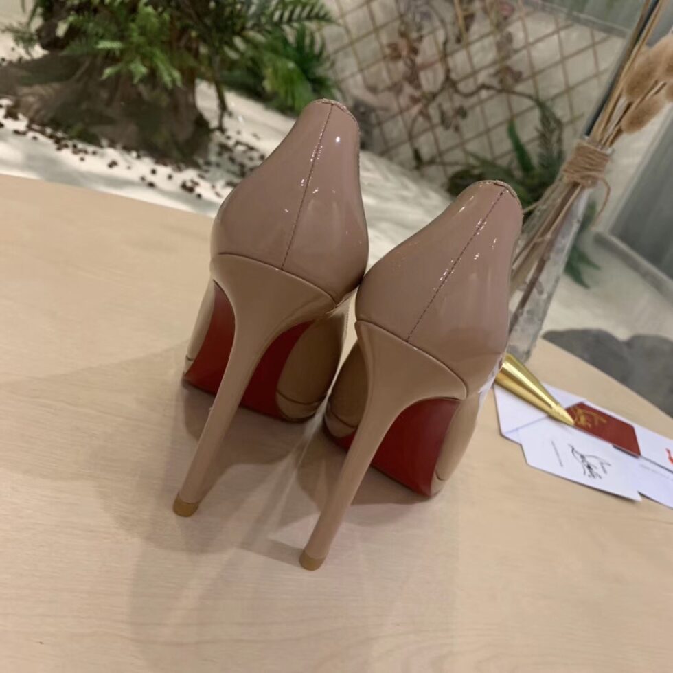 Replica Christian Louboutin Nude Patent Pigalle Plato 100mm Pumps 108