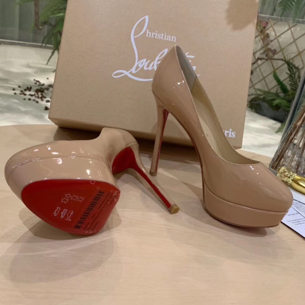 Replica Christian Louboutin Nude Patent Dirditta 130mm Pumps 108