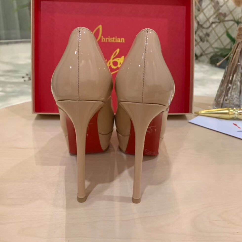 Replica Christian Louboutin Nude Patent Dirditta 130mm Pumps 111