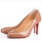 Replica Christian Louboutin Red Patent Lady Peep Sling Pumps 130mm 103