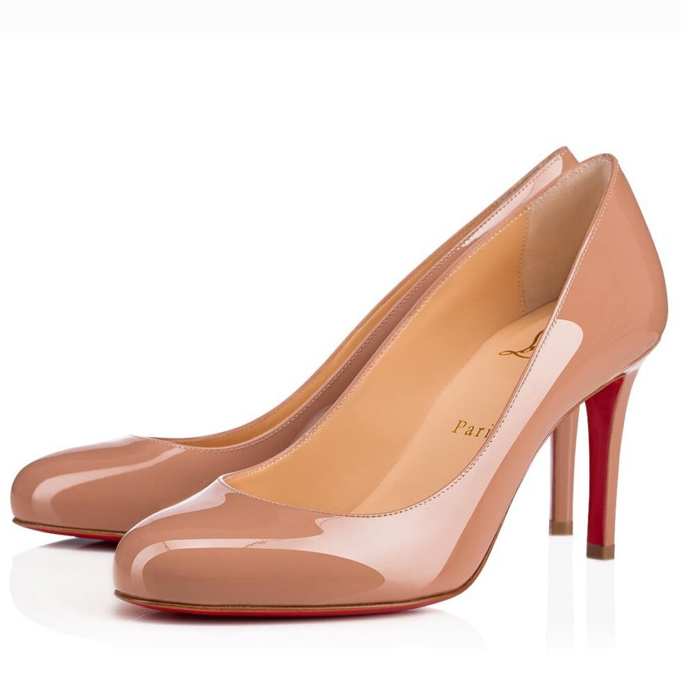 Replica Christian Louboutin Nude Patent Fifille Pumps 85mm 104