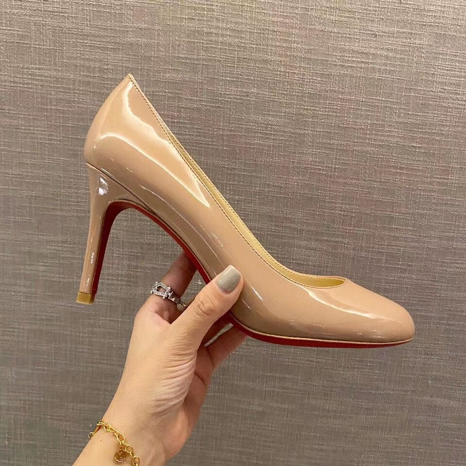 Replica Christian Louboutin Nude Patent Fifille Pumps 85mm 105