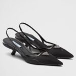 Replica Prada Slingback Pumps In Mesh Fabric