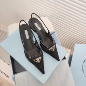 Replica Prada Slingback Pumps In Mesh Fabric 2