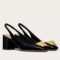 Replica Prada Slingback Pumps 55mm in Black Patent Leather 102