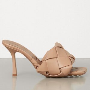 Replica Bottega Veneta Lido Sandals In Beige Intrecciato Leather