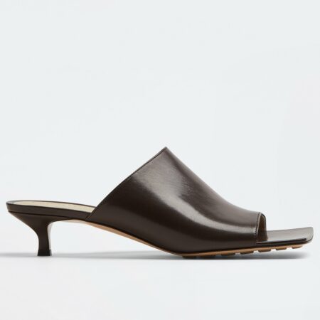 Replica Bottega Veneta Stretch Mules 40mm In Black Lambskin