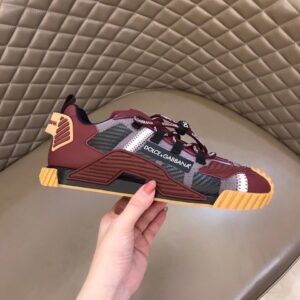 Replica Dolce & Gabbana Men’s NS1 Sneakers In Bordeaux Fabric 2