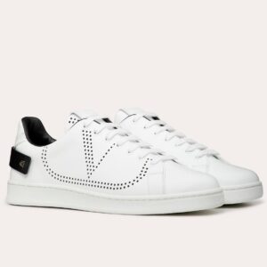 Replica Valentino Women’s Backnet Sneakers With Black Heel