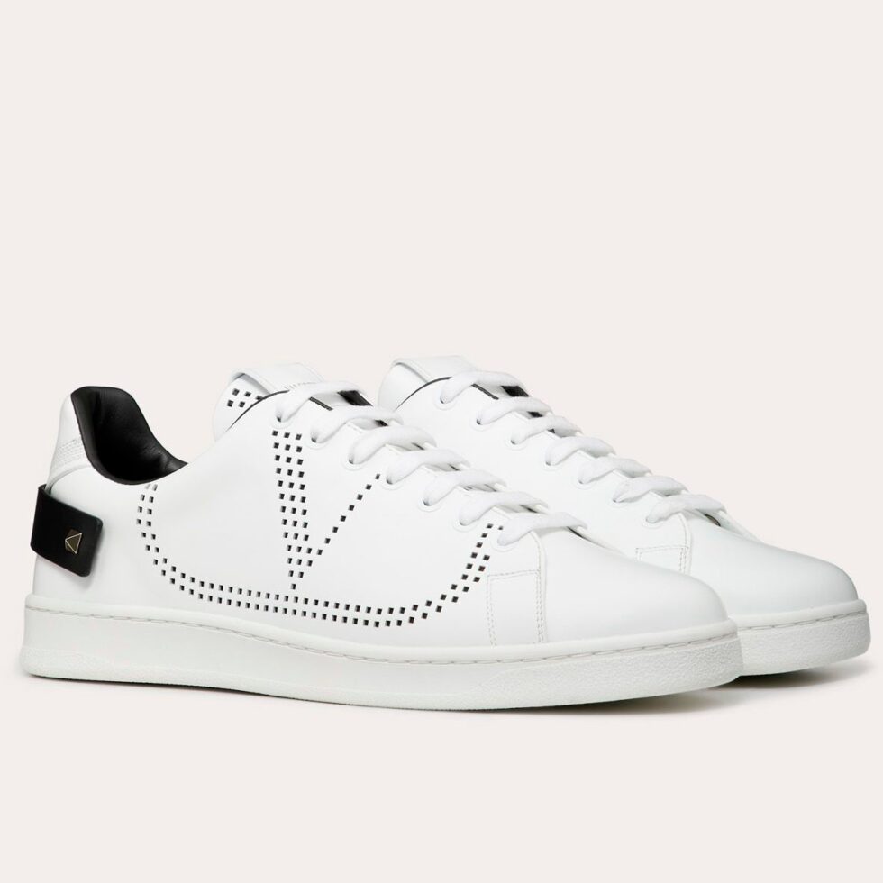 Replica Valentino Women’s Backnet Sneakers With Black Heel 104