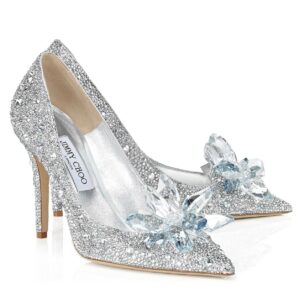 Replica Jimmy Choo Alia 85mm Pumps In Silver Crystal